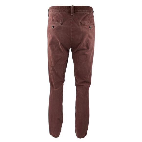 Aeropostale Men's Brown High Rise Skinny Chino Khaki Trousers Pants Size 30/34 - Picture 3 of 5